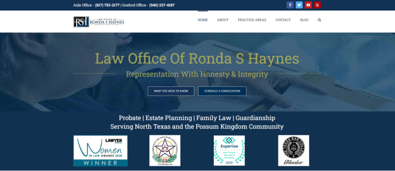 Web Design for Attorneys in Dallas Fort Worth