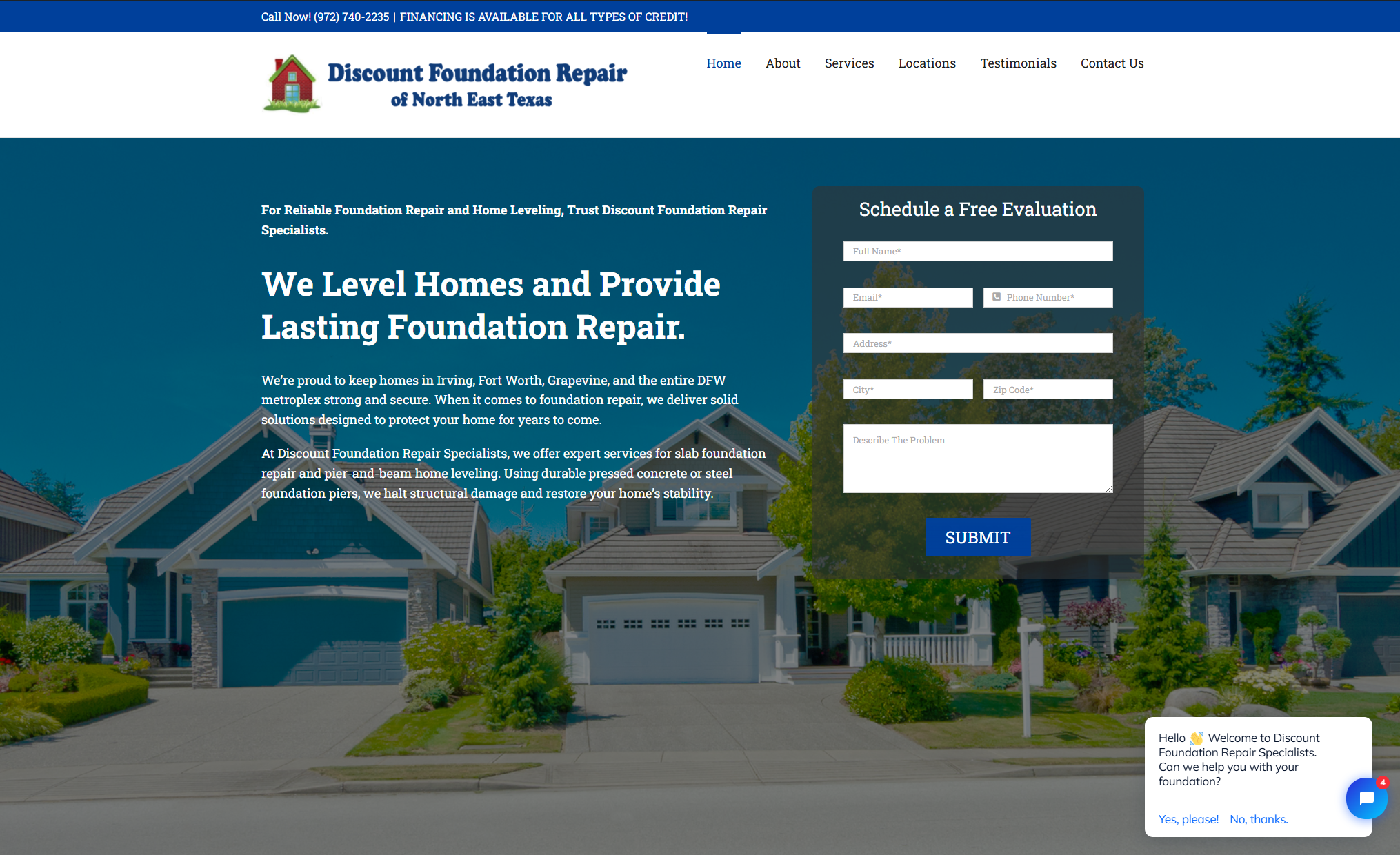 web design and seo for foundation repair companies