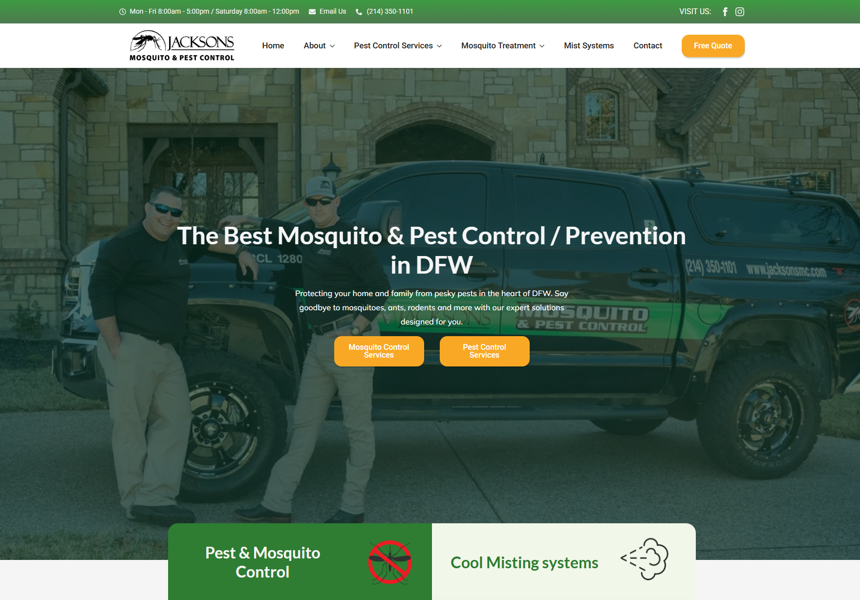 web design and seo for pest control companies