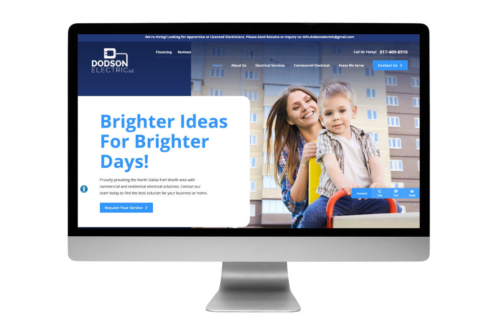 Web Design for Electricians in Dallas-Fort Worth
