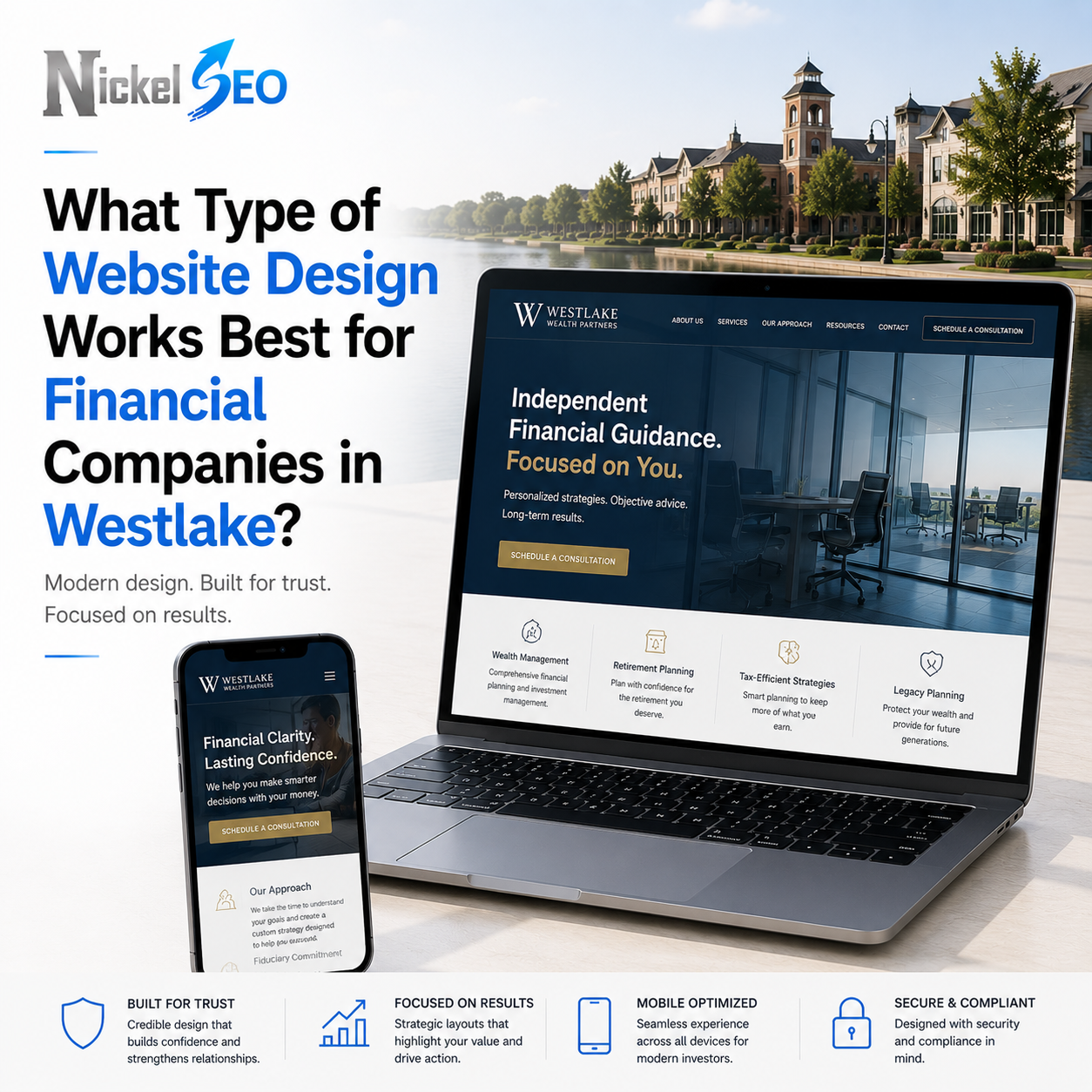 What Type of Website Design Works Best for Financial Companies in Westlake?