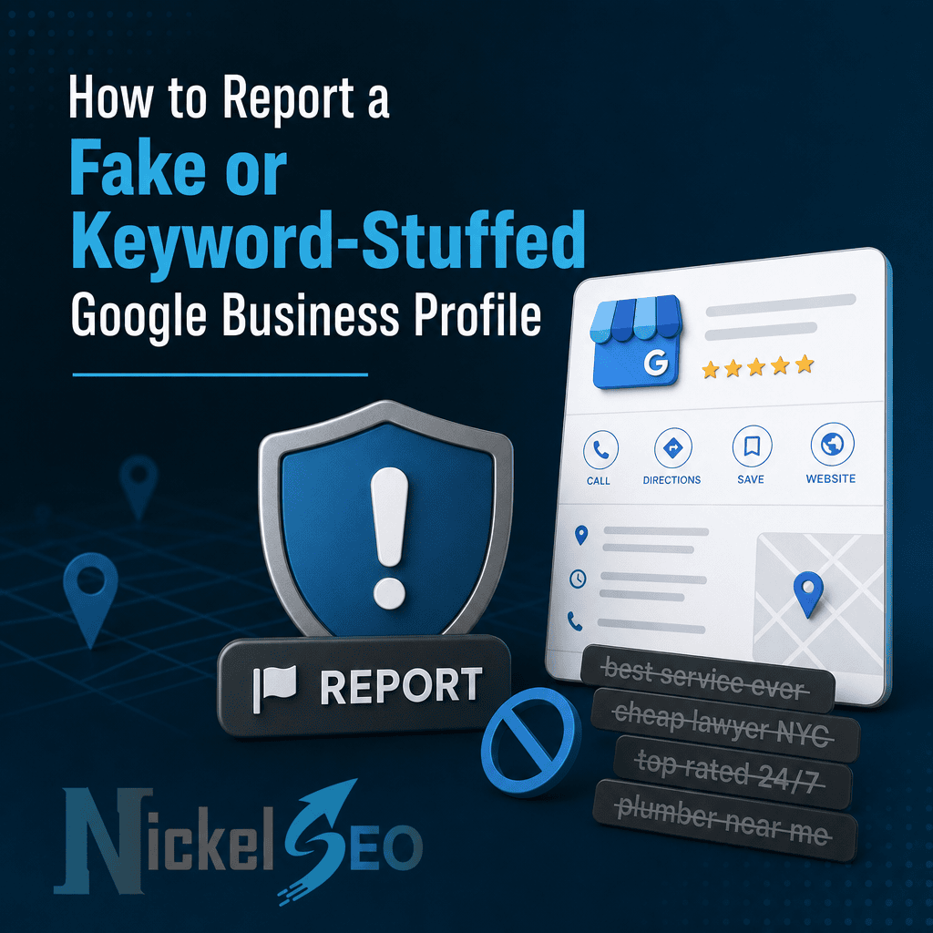 How to Report a Fake or Keyword-Stuffed Google Business Profile